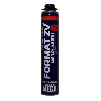 Пена монтажная 880гр пистолетная всесезонная MEGA FORMAT ZV PRO