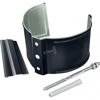 Крепление для гофрированной трубы Granite Deep Matt RAL7024