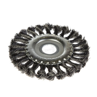 Корщетка-колесо 175мм, посадочный d32мм, стальная витая проволока d0,3 888